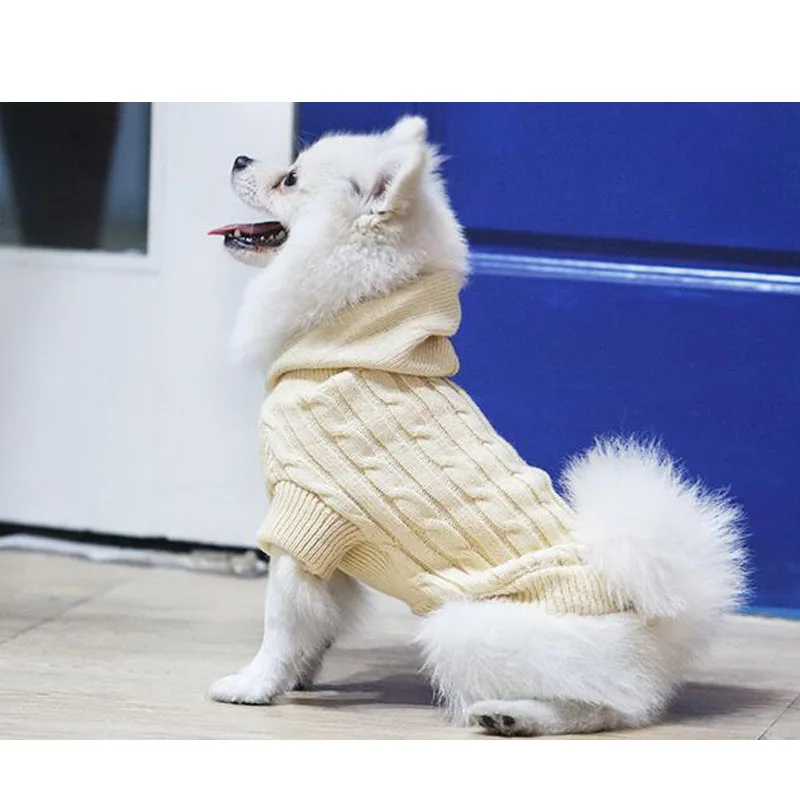 Solid Dog Sweater Pullover Clothes For Dogs Pug Shih Tzu Hooded Pet Sweater For Cat Knitted Clothing Sweaters Costume Jacket
Solid Dog Sweater Pullover Clothes For Dogs Pug Shih Tzu Hooded Pet Sweater For Cat Knitted Clothing Sweaters Costume Jacket
