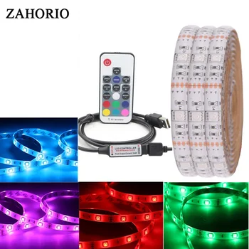 DC5V RGB LED Strip 5050 USB TV Background Lighting 30LEDs/m with 17Key RF Controller 50cm / 1m / 2m Set
DC5V RGB LED Strip 5050 USB TV Background Lighting 30LEDs/m with 17Key RF Controller 50cm / 1m / 2m Set