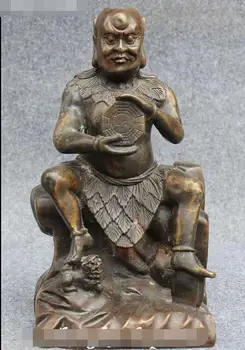9" Chinese Ancestor Bronze Elder Emperor Fu Hsi Fuxi Gossip Immortal God Statue
9" Chinese Ancestor Bronze Elder Emperor Fu Hsi Fuxi Gossip Immortal God Statue
