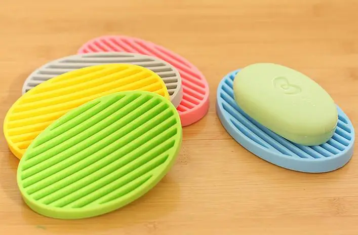 Oval Shape Silicon Soap Saver Soap Dish Plate Holder Tray Drain Soap Box Storage Container
Oval Shape Silicon Soap Saver Soap Dish Plate Holder Tray Drain Soap Box Storage Container