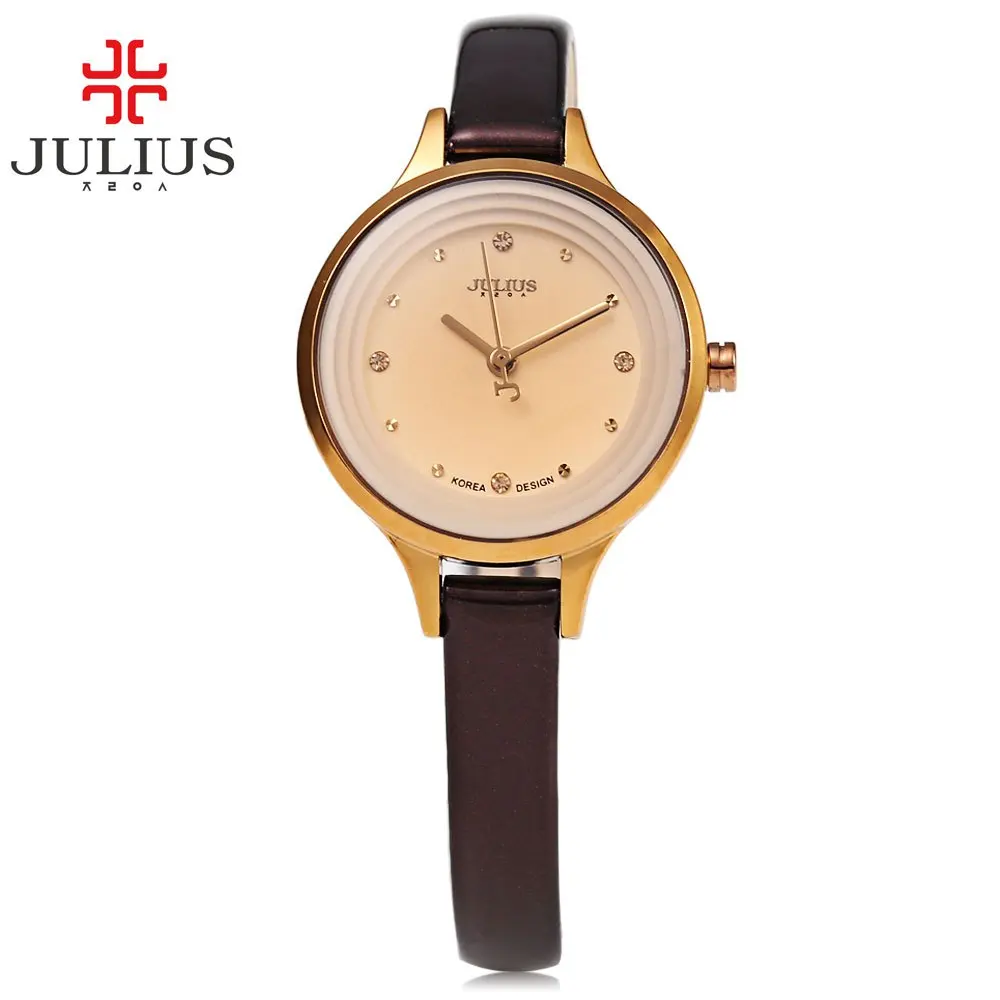 JULIUS Luxury Brand Women Watches, Decorative Artificial Diamond Dial Slender Leather Band Watch, Elegant Waterproof Wristwatch
JULIUS Luxury Brand Women Watches, Decorative Artificial Diamond Dial Slender Leather Band Watch, Elegant Waterproof Wristwatch