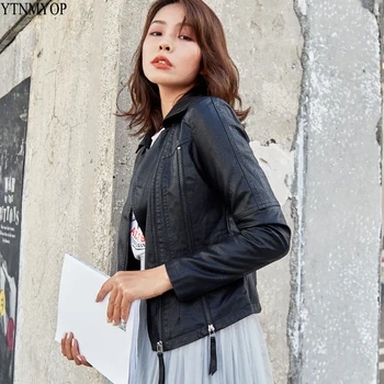 YTNMYOP Motorcycle Faux Leather Women Leather Jacket Black Slim Fashion Leather Clothing Base Zipper Suede
YTNMYOP Motorcycle Faux Leather Women Leather Jacket Black Slim Fashion Leather Clothing Base Zipper Suede