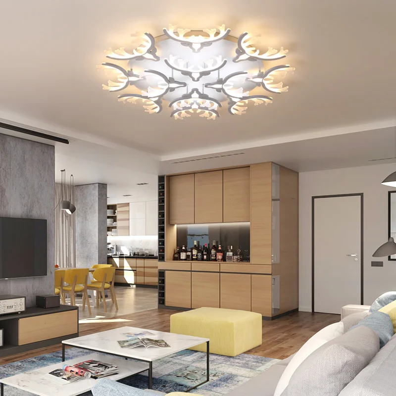VEIHAO White High Power LED Ceiling chandelier For Living Room Bedroom Home Modern Led Chandelier Lamp Fixture
VEIHAO White High Power LED Ceiling chandelier For Living Room Bedroom Home Modern Led Chandelier Lamp Fixture