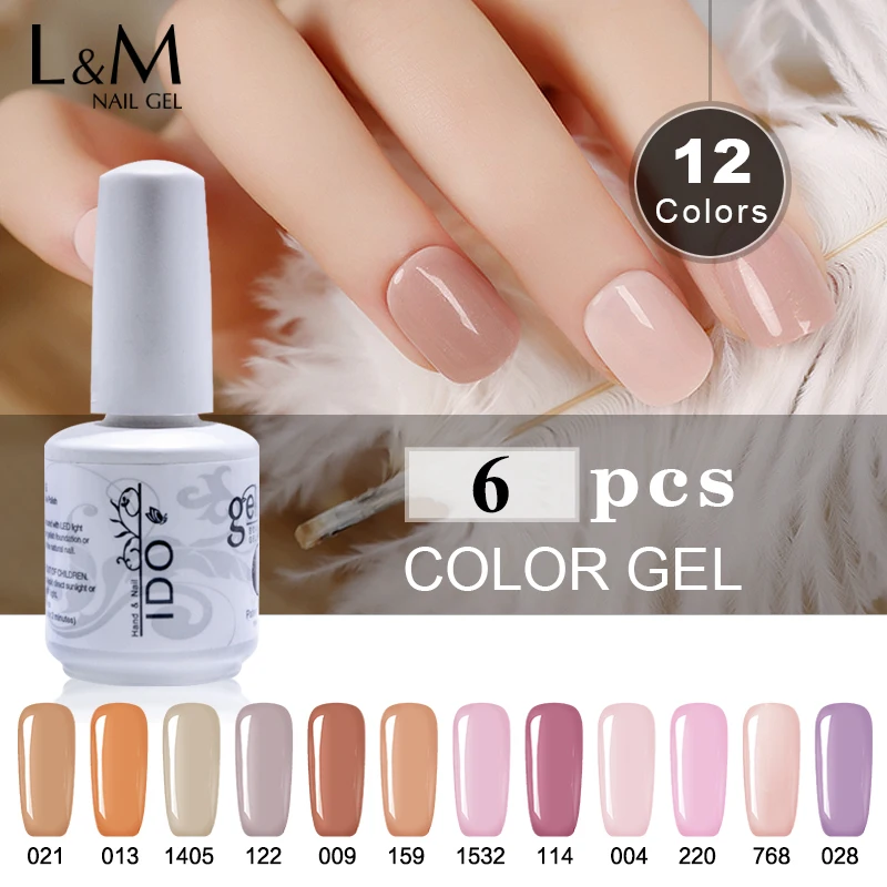 6 Pcs Lot IDO Gelpolish Sweet Color Series UV Nail Gel Polish Soak Off UV Gel Polish Hot Sale Nude Color Nail Varnish Led Gel
6 Pcs Lot IDO Gelpolish Sweet Color Series UV Nail Gel Polish Soak Off UV Gel Polish Hot Sale Nude Color Nail Varnish Led Gel