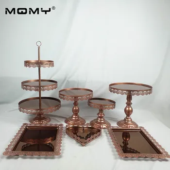 7pcs Set Decoration Crystal 3 Tier Metal Cupcake Gold Silver Pink Birthday Cake Stand
7pcs Set Decoration Crystal 3 Tier Metal Cupcake Gold Silver Pink Birthday Cake Stand