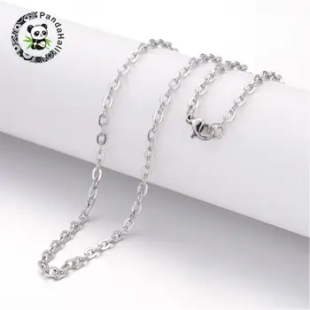 304 Stainless Steel Necklace Making, Cross Chains, with Lobster Clasps, Stainless Steel Color, 19.69"(500mm); 2mm
304 Stainless Steel Necklace Making, Cross Chains, with Lobster Clasps, Stainless Steel Color, 19.69"(500mm); 2mm