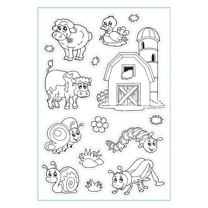 DIY Cartoon Animal Pattern Transparent Clear Silicone Seal Scrapbooking Photo Album Decorative Stamp Sheets
DIY Cartoon Animal Pattern Transparent Clear Silicone Seal Scrapbooking Photo Album Decorative Stamp Sheets