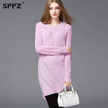 SFFZ New 2019 White Loose Wool Blend Sweater for Women O-Neck Sleeve Women's Long Sweaters Knitted Pullovers Jumper Tops
SFFZ New 2019 White Loose Wool Blend Sweater for Women O-Neck Sleeve Women's Long Sweaters Knitted Pullovers Jumper Tops