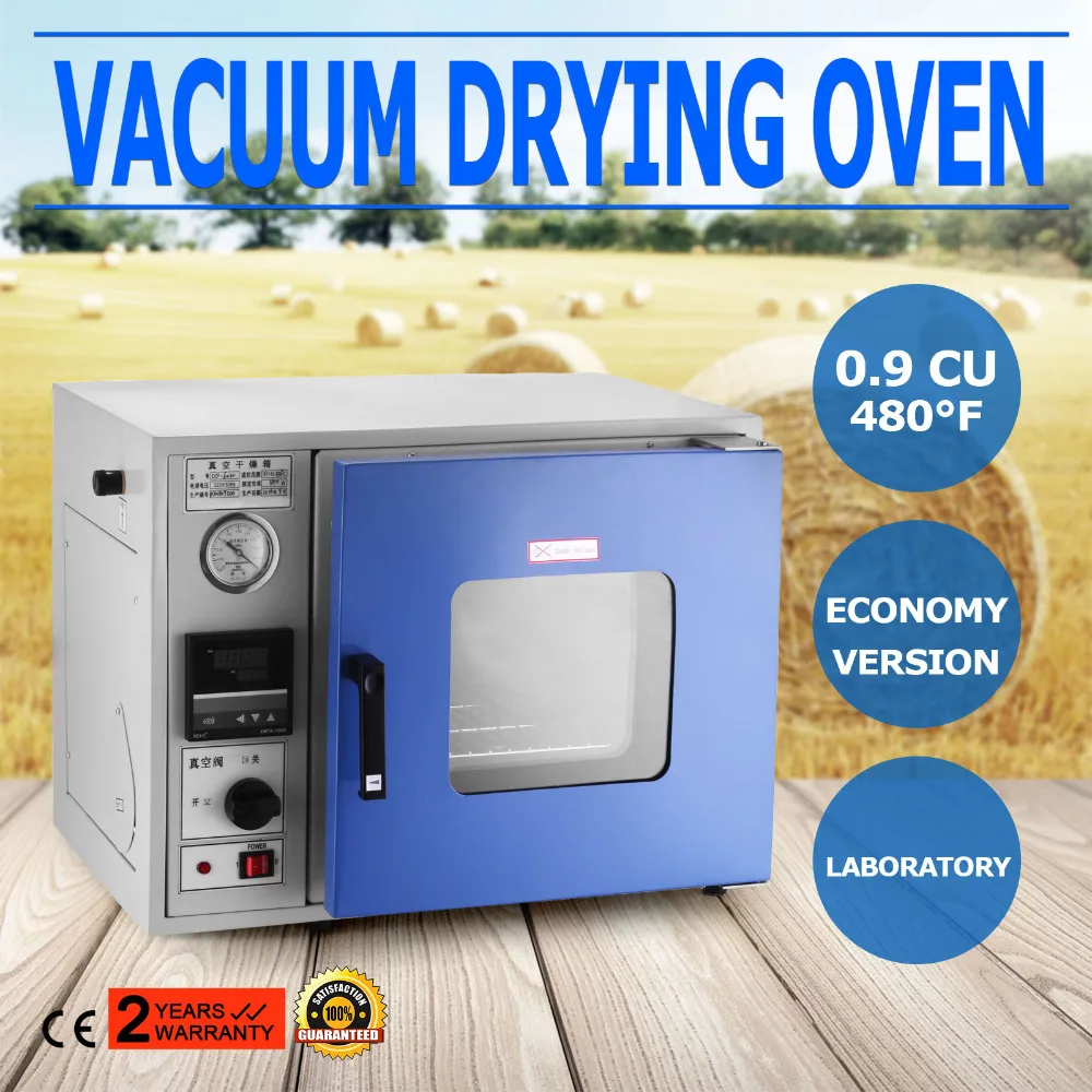 Лабораторный вакуумной печи 23L кубический 250 ° C кондиционер сушильная печь с