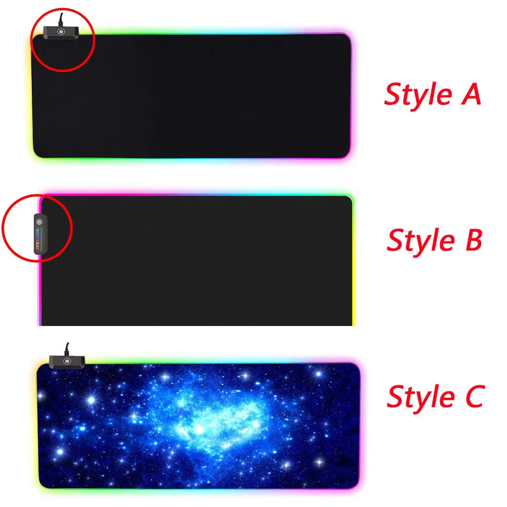 Elisona 31 x 12 Inch Large USB Wired LED RGB Colorful Lighting Gaming Mousepad Mouse Pad Mice Mat for Laptop Computer LOL DOTA 2
Elisona 31 x 12 Inch Large USB Wired LED RGB Colorful Lighting Gaming Mousepad Mouse Pad Mice Mat for Laptop Computer LOL DOTA 2