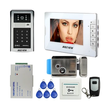 Free Shipping New 7" Video Door Phone Intercom System White Monitor 700TVL Outdoor RFID Access Code Keypad Camera Electric Lock
Free Shipping New 7" Video Door Phone Intercom System White Monitor 700TVL Outdoor RFID Access Code Keypad Camera Electric Lock