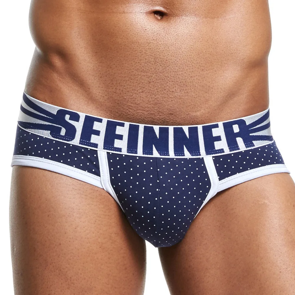 Cotton Men's Underwear New Sexy Dot Print Low Waist Soft and Comfortable Breathable Briefs Fashion Casual Daily Bragas #Z
Cotton Men's Underwear New Sexy Dot Print Low Waist Soft and Comfortable Breathable Briefs Fashion Casual Daily Bragas #Z
