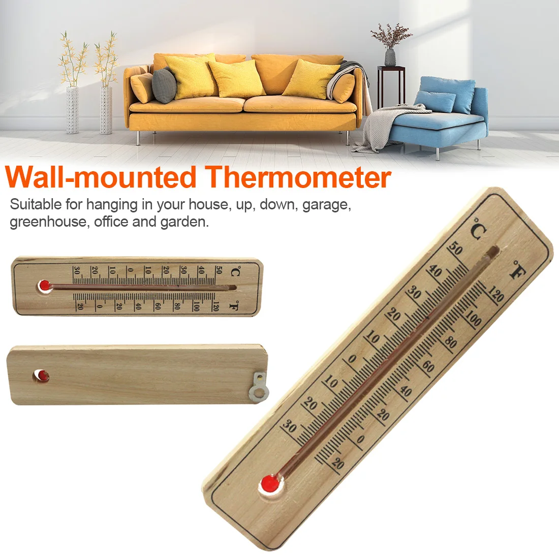 Thermometer Indoor Outdoor Wall Hung Hang Thermometer For Outdoor Garden House Garage Indoor House Office Room
Thermometer Indoor Outdoor Wall Hung Hang Thermometer For Outdoor Garden House Garage Indoor House Office Room