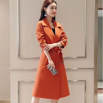 Plus Size 4XL Women Basic Coats 2018 NEW Spring Autumn Double-breasted Long Windbreaker Coat Slim Casual Women Trench Coat AA233
Plus Size 4XL Women Basic Coats 2018 NEW Spring Autumn Double-breasted Long Windbreaker Coat Slim Casual Women Trench Coat AA233