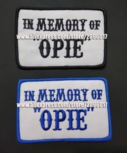 바이커 배지에 대한 opie 패치의 메모리에 최고 품질 패치 의류 jacke vest garement iron on embroidered patches(China)