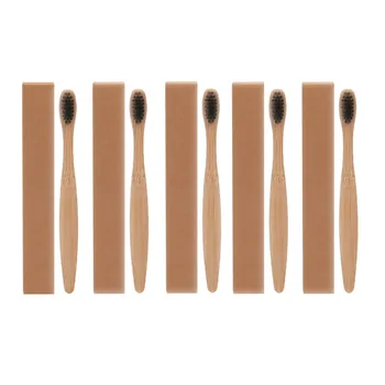 5pcs New arrival Environmental Bamboo Charcoal Toothbrush For Oral Health Low Carbon Medium Soft Bristle Wood Handle Toothbrush
5pcs New arrival Environmental Bamboo Charcoal Toothbrush For Oral Health Low Carbon Medium Soft Bristle Wood Handle Toothbrush