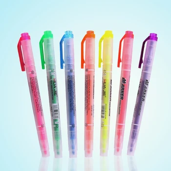 New 7pcs/set Oblique Double Head Highlighter Pen Solid Marker Pen Graffiti Marker Oily Pen chool Business Office Supplies
New 7pcs/set Oblique Double Head Highlighter Pen Solid Marker Pen Graffiti Marker Oily Pen chool Business Office Supplies
