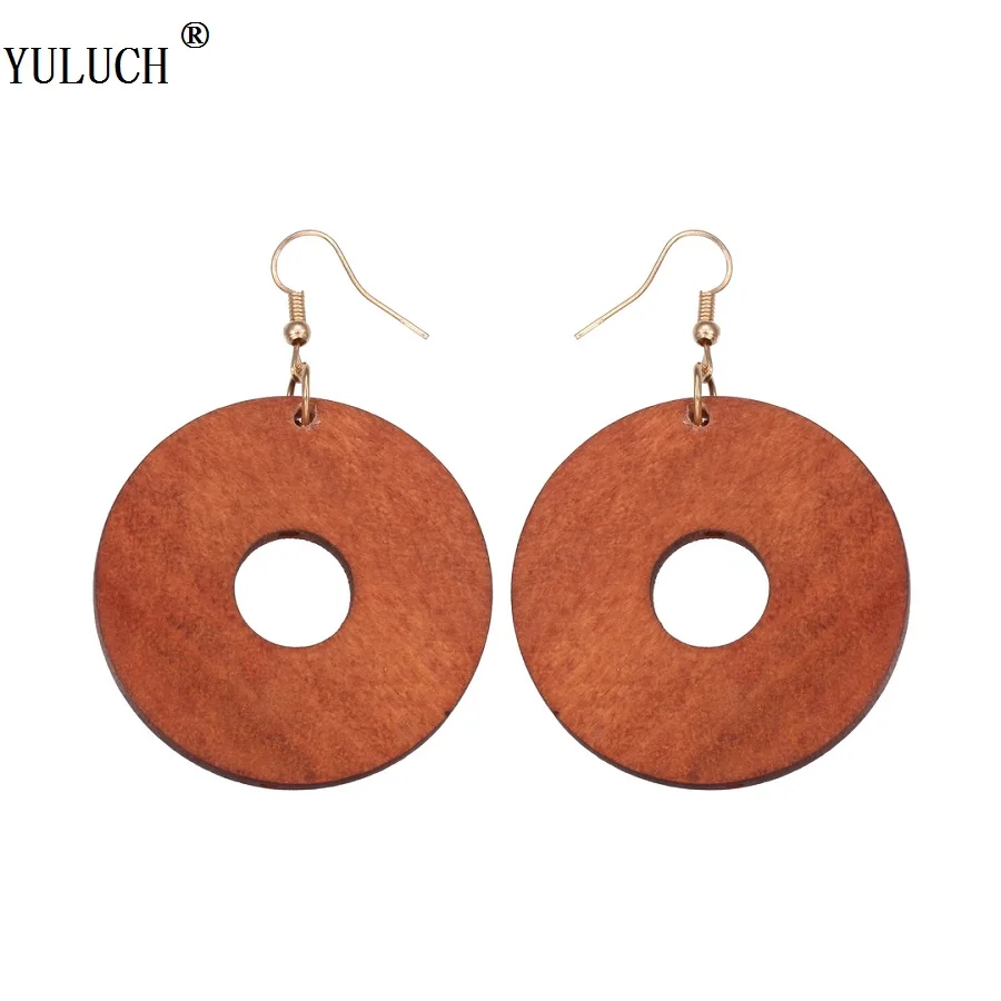 YULUCH 1 Pair Good Quanlity Natural Wooden Earrings Hollow Round Wooden Drop Dangle Earrings Trendy Style For Woman Girls Party
YULUCH 1 Pair Good Quanlity Natural Wooden Earrings Hollow Round Wooden Drop Dangle Earrings Trendy Style For Woman Girls Party