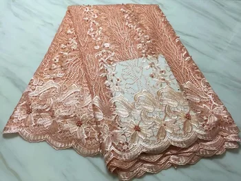 Peach African Beaded Lace Fabric 2018 High Quality Lace French Net Embroidery Tulle Lace Fabrics For Nigerian Party Dress
Peach African Beaded Lace Fabric 2018 High Quality Lace French Net Embroidery Tulle Lace Fabrics For Nigerian Party Dress