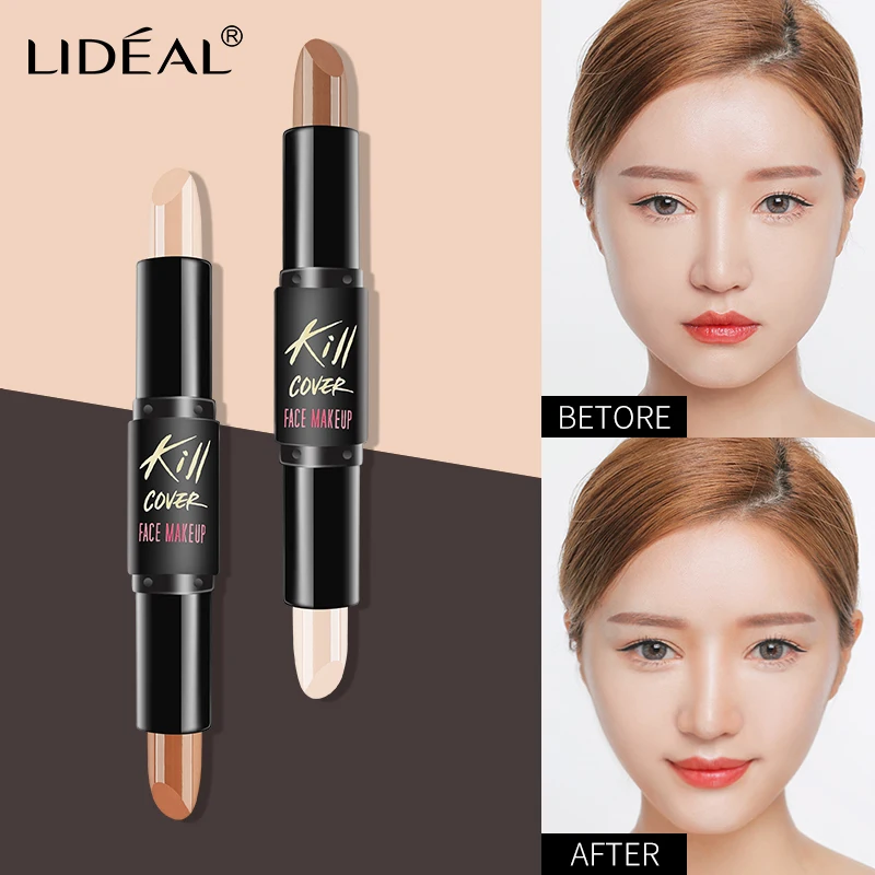 LIDEAL Double-ended Highlighter Contour Stick Makeup Tools Brightener Cream Bronzer Long Lasting Highlight Concealer Cosmetics
LIDEAL Double-ended Highlighter Contour Stick Makeup Tools Brightener Cream Bronzer Long Lasting Highlight Concealer Cosmetics
