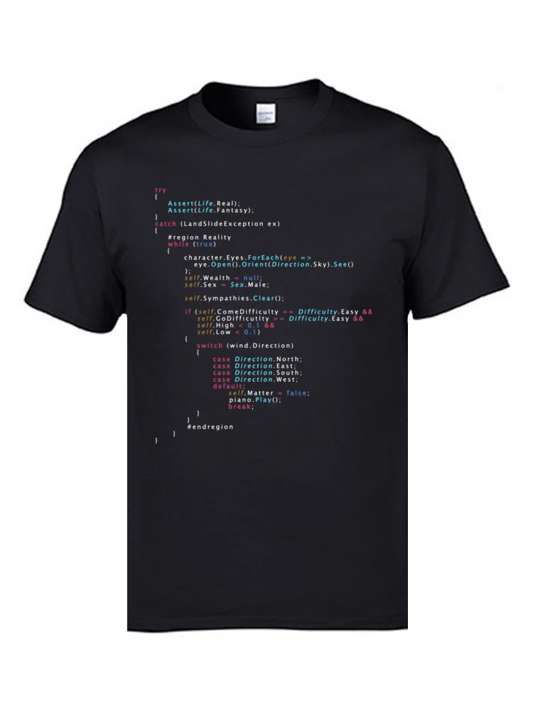 Colored Code Programming JS Men T Shirts Senior IT Engineer SCJP Programmer 100% Cotton Tee Shirts Keyboardman Workday
Colored Code Programming JS Men T Shirts Senior IT Engineer SCJP Programmer 100% Cotton Tee Shirts Keyboardman Workday