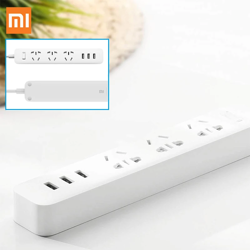 Xiaomi power strip With 3 USB Extension Socket Plug Multifunctional Fast Charging Power Strip 10A 250V 2500W plug patch board
Xiaomi power strip With 3 USB Extension Socket Plug Multifunctional Fast Charging Power Strip 10A 250V 2500W plug patch board
