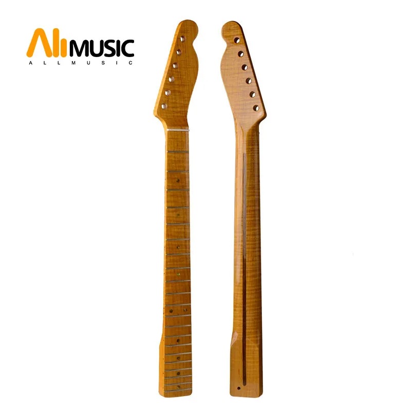 Tiger Flame Maple 21 Fret Neck For TL Electric Guitar Neck Replacement Abalone Dots Yellow Glossy MU1737
Tiger Flame Maple 21 Fret Neck For TL Electric Guitar Neck Replacement Abalone Dots Yellow Glossy MU1737