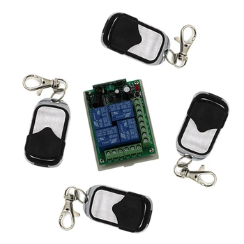 New DC 12V 24V 4CH Learning Code RF Wireless Remote Control 10A Relay Receiver with Transmitter For Lamp Window
New DC 12V 24V 4CH Learning Code RF Wireless Remote Control 10A Relay Receiver with Transmitter For Lamp Window