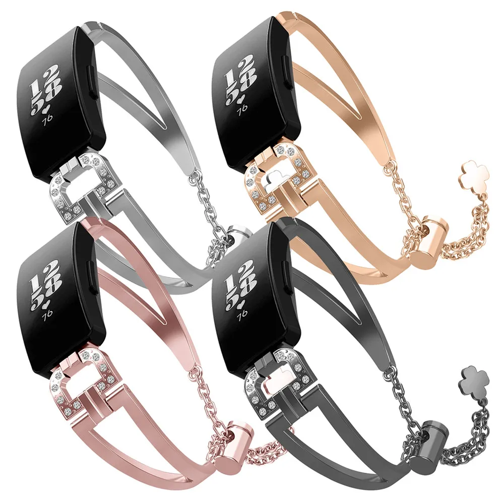 Replacement Diamond Strap Bracelet For Fitbit Inspire HR Bands Strap Stainless Steel WristBand For Fitbit Inspire Smartwatch
Replacement Diamond Strap Bracelet For Fitbit Inspire HR Bands Strap Stainless Steel WristBand For Fitbit Inspire Smartwatch