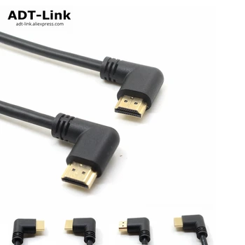 Left & Right Angled HDMI 2.0 Male to HDMI Right Left Elbow Male extension Cable 15cm 50cm 1m, HDMI 2.0V angle cable 4K*2K @60HZ
Left & Right Angled HDMI 2.0 Male to HDMI Right Left Elbow Male extension Cable 15cm 50cm 1m, HDMI 2.0V angle cable 4K*2K @60HZ