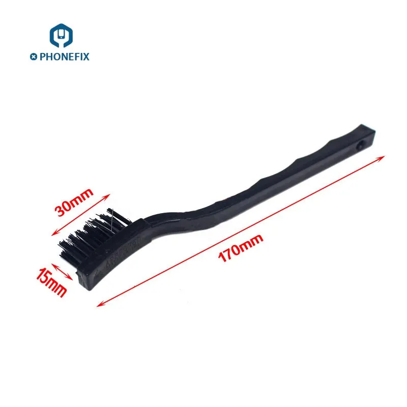 PHONEFIX 17cm Black Non Slip Brush PCB Rework ESD Anti Static Dust Brush For Mobile Phone Tablet PCB BGA Repair Soldering
PHONEFIX 17cm Black Non Slip Brush PCB Rework ESD Anti Static Dust Brush For Mobile Phone Tablet PCB BGA Repair Soldering