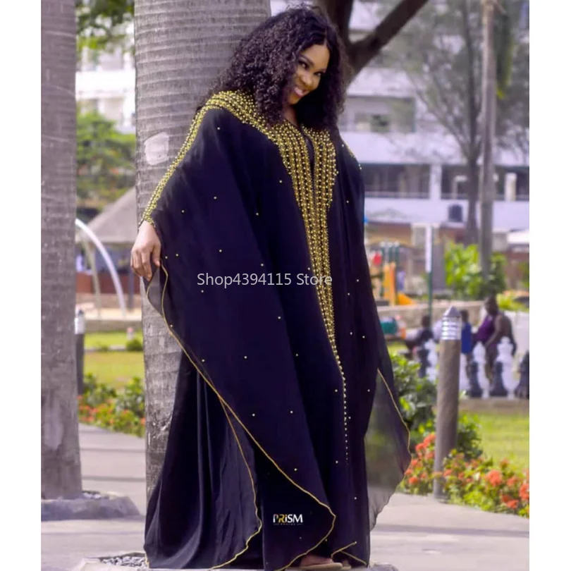 African Dresses For Women Muslim Long Robe Dress Super Size New Style African Dashiki Fashion Loose With Beaded Long Maxi Dress
African Dresses For Women Muslim Long Robe Dress Super Size New Style African Dashiki Fashion Loose With Beaded Long Maxi Dress
