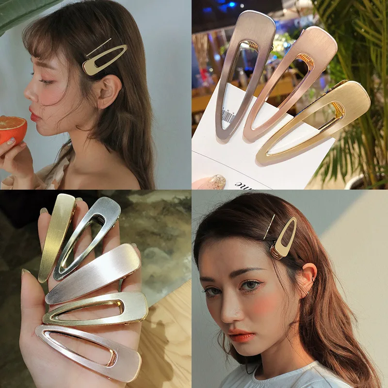 2020 New Fashion Retro Hair Clip Brushed Matte Metal Hairpin Simple Wild Smooth Face Hair Clip Hair Accessories For Dropshipping
2020 New Fashion Retro Hair Clip Brushed Matte Metal Hairpin Simple Wild Smooth Face Hair Clip Hair Accessories For Dropshipping