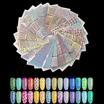 24 Pcs Laser Hollow Stencil Nail Stickers Transfer Tips Guide Vinyls Template Heart Star Fish Design Decals Manicure Decoration
24 Pcs Laser Hollow Stencil Nail Stickers Transfer Tips Guide Vinyls Template Heart Star Fish Design Decals Manicure Decoration