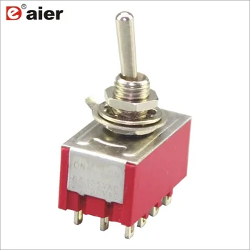 50PCS MTS-402 4PDT Toggle Switch 6MM 3A 250VAC 6A 125VAC Latching Type 4pole Mini 12 Pin Toggle Switch ON ON Pedal Switch
50PCS MTS-402 4PDT Toggle Switch 6MM 3A 250VAC 6A 125VAC Latching Type 4pole Mini 12 Pin Toggle Switch ON ON Pedal Switch