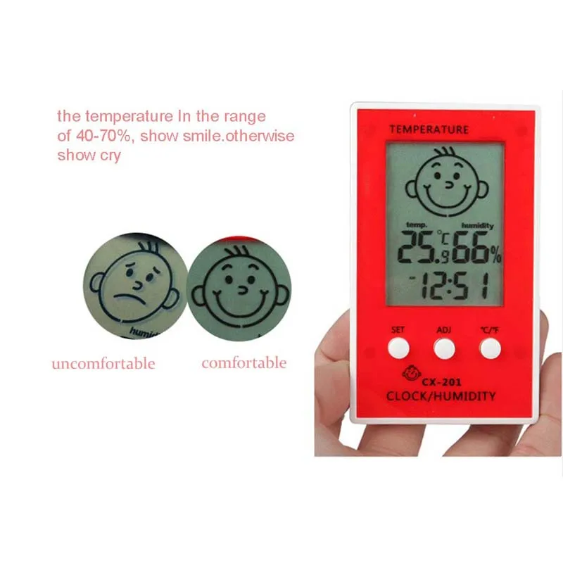 4 Color Portable Digital Indoors Outdoors Hangable Thermometer Precise Hygrometer Table Temperature Logger Humidity Meter