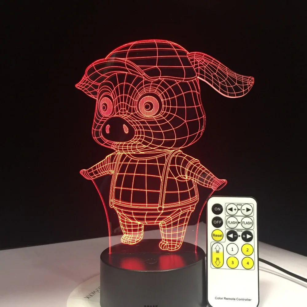 Latest Pig Night Light Pig 3D LED Lamp Remote Touch Colorful Desk 7 Colors Change Table Desk Nightlight for Kid Drop Shipping
Latest Pig Night Light Pig 3D LED Lamp Remote Touch Colorful Desk 7 Colors Change Table Desk Nightlight for Kid Drop Shipping