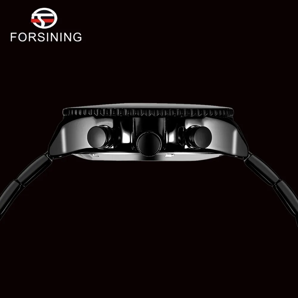 FORSINING Top Brand Luxury Mens Watches Calendar Display Black Stainless Steel Automatic Wristwatch Military Sports Male Clock (9)