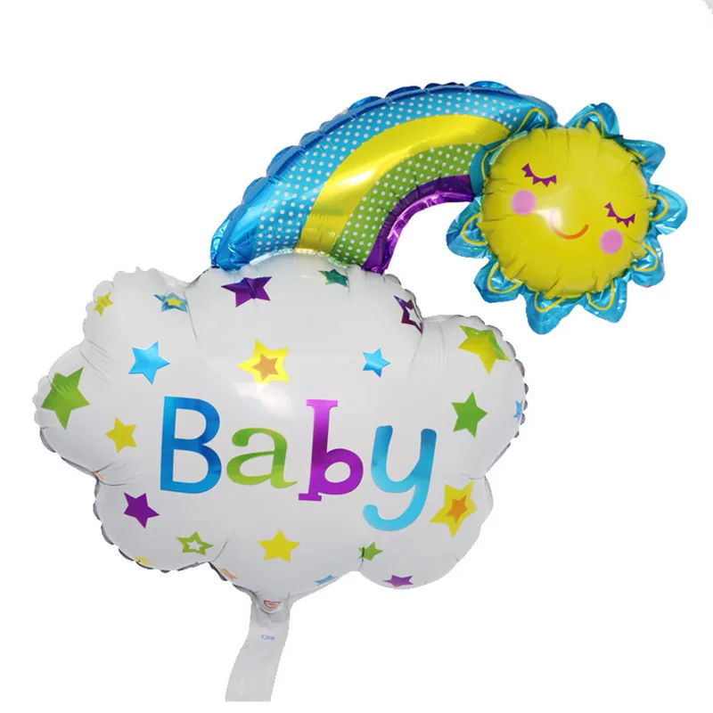 1pc Sun Rainbow Clouds Aluminum Foil Balloons for Boy Girl Baby Shower Decor New Cartoon Smiley Face Inflatable Balloon 77x48cm
1pc Sun Rainbow Clouds Aluminum Foil Balloons for Boy Girl Baby Shower Decor New Cartoon Smiley Face Inflatable Balloon 77x48cm