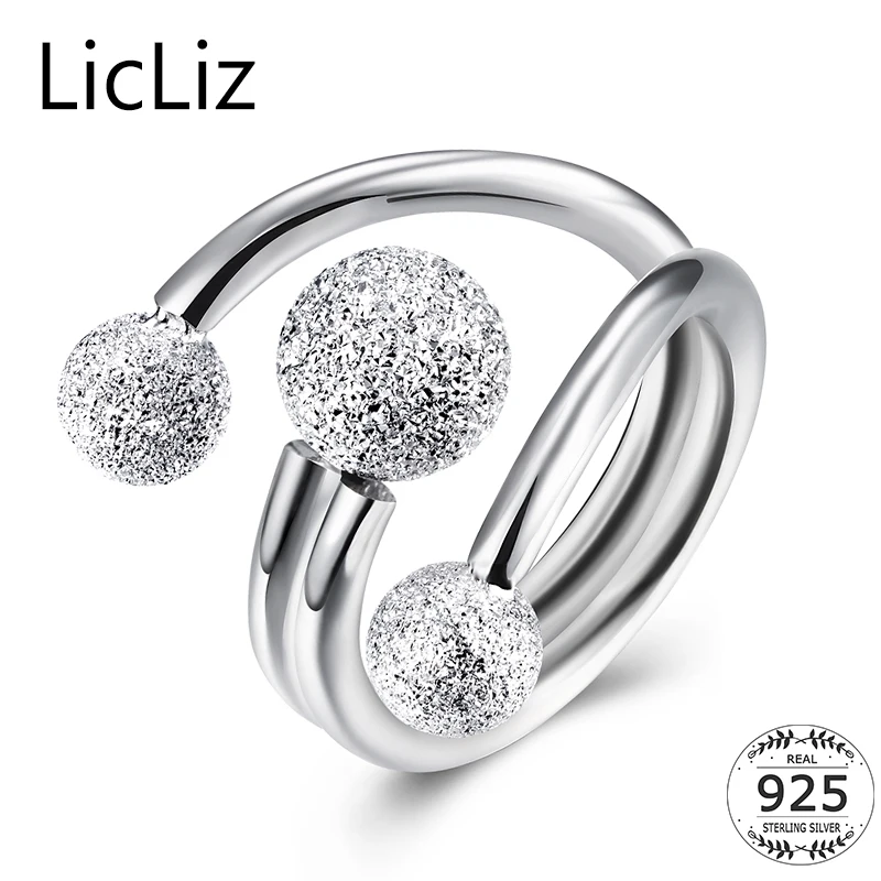LicLiz 100% 925 Sterling Silver Ball Rings For Women Full Finger Party Jewelry Multi Layers Ring Adjustable Ring Bands LR0643
LicLiz 100% 925 Sterling Silver Ball Rings For Women Full Finger Party Jewelry Multi Layers Ring Adjustable Ring Bands LR0643