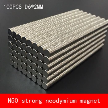 wholesale 100PCS D6*2mm mini round N50 Strong magnetic force rare earth Neodymium magnet diameter 6X2MM
wholesale 100PCS D6*2mm mini round N50 Strong magnetic force rare earth Neodymium magnet diameter 6X2MM
