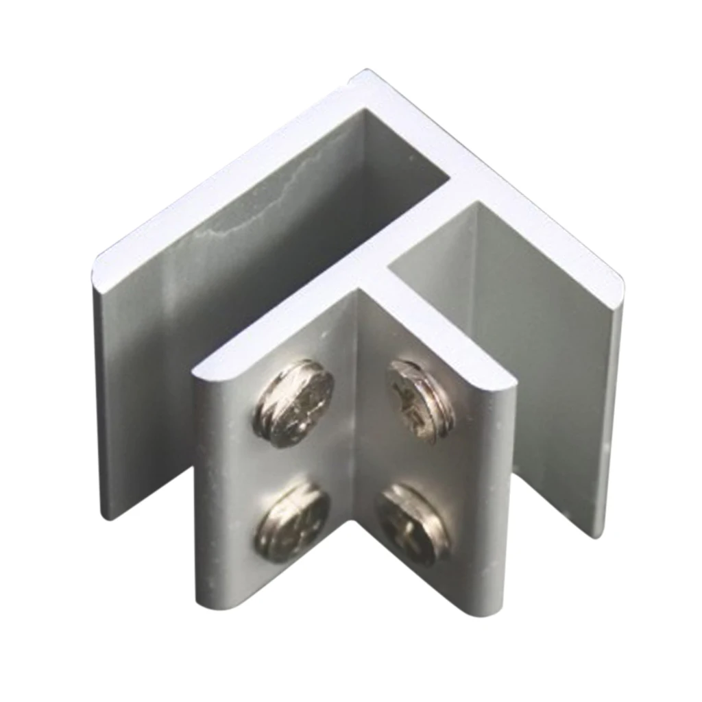 2pcs NO Dril Glass Angle Clamp Handrail Balustrade Bracket fit 8-12mm Glass