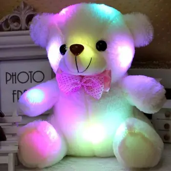 New Colorful LED Plush Flash Light Cartoon Bear Doll Toys Light Up Toys For Children Birthday Christmas Gift Wedding Decoration
New Colorful LED Plush Flash Light Cartoon Bear Doll Toys Light Up Toys For Children Birthday Christmas Gift Wedding Decoration