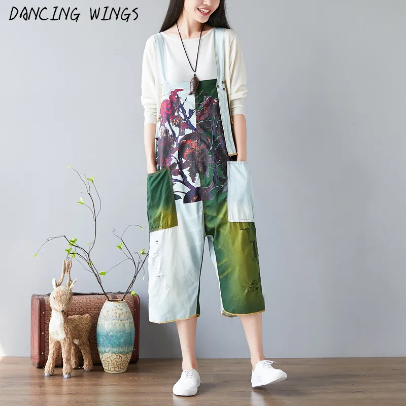 Women Summer Floral Print Loose Long Jumpsuits Denim Bib Overalls Baggy Dungarees Plus Size
Women Summer Floral Print Loose Long Jumpsuits Denim Bib Overalls Baggy Dungarees Plus Size