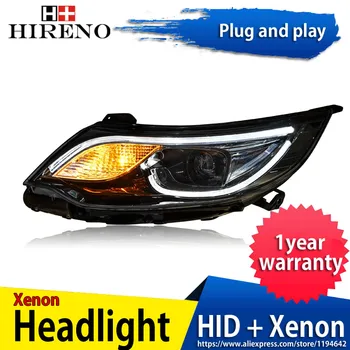 Hireno Headlamp for 2015-2016 KIA K2 RIO Headlight Headlight Assembly LED DRL Angel Lens Double Beam HID Xenon 2pcs
Hireno Headlamp for 2015-2016 KIA K2 RIO Headlight Headlight Assembly LED DRL Angel Lens Double Beam HID Xenon 2pcs