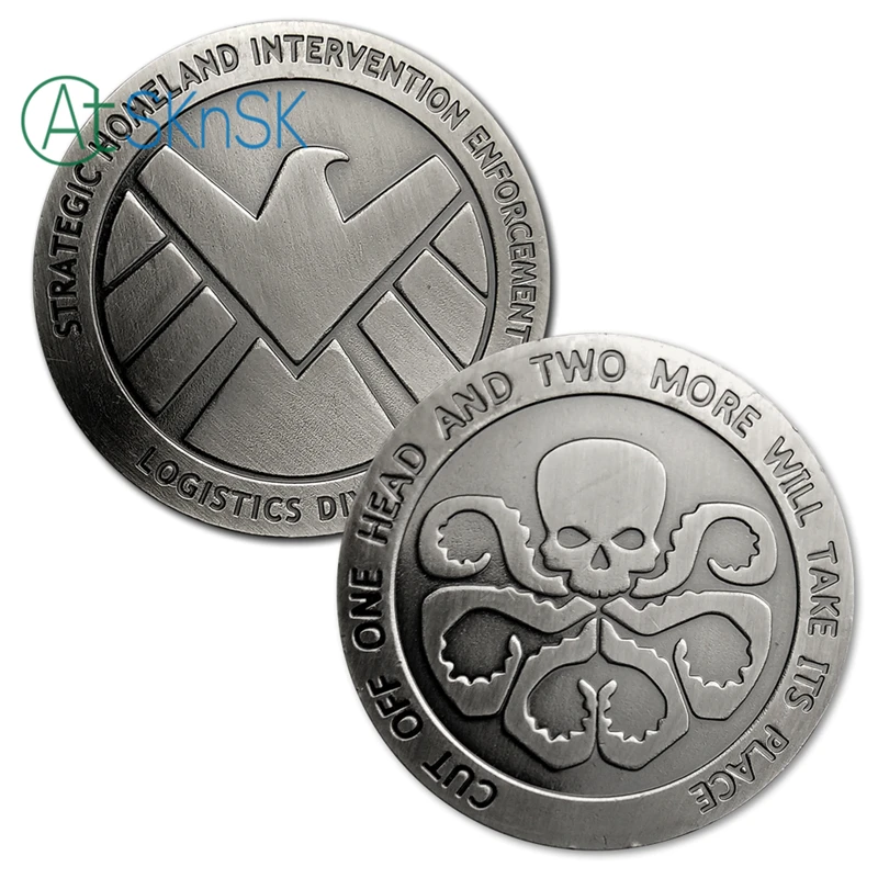 5pcs/lot The Avengers Agents of Shield S.h.i.e.l.d. Badge Commemorative Coins Collectibles Gifts for Hero Souvenir Collections
5pcs/lot The Avengers Agents of Shield S.h.i.e.l.d. Badge Commemorative Coins Collectibles Gifts for Hero Souvenir Collections