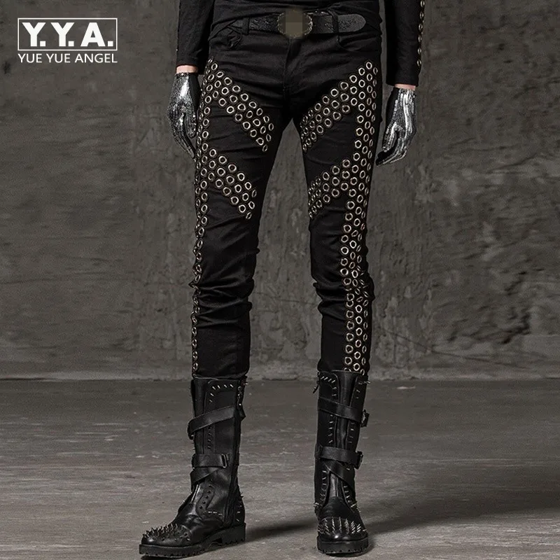 2019 Winter New Casual Men Pencil Trousers Fashion Solid Rivet Elastic Pants Punk Style Slim Fit Hip Hop Street Dance Pants
2019 Winter New Casual Men Pencil Trousers Fashion Solid Rivet Elastic Pants Punk Style Slim Fit Hip Hop Street Dance Pants