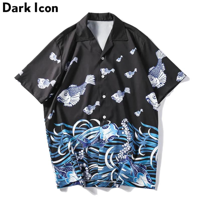 Dark Icon Fish Printed Street Shirts for Men Summer Vintage Men's Shirts Short Sleeve Streetwear Clotihng
Dark Icon Fish Printed Street Shirts for Men Summer Vintage Men's Shirts Short Sleeve Streetwear Clotihng