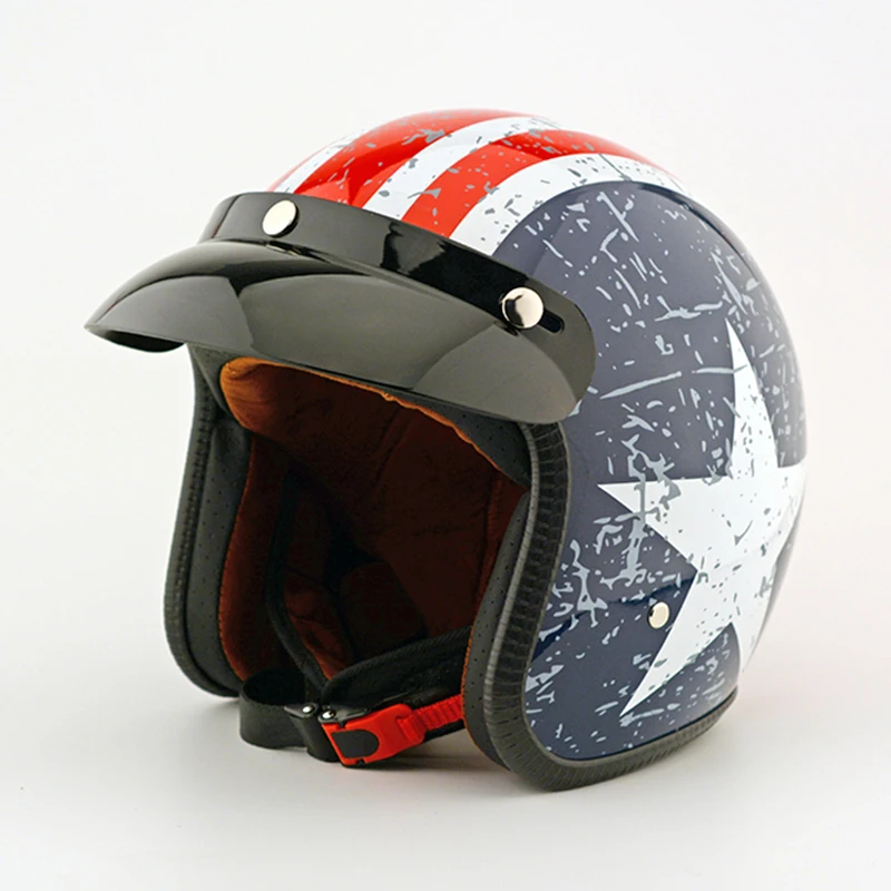 Fashion Vintage Motorcycle Helmet Men 3/4 Open Face Retro Half Women Scooter Bike Helmets Moto Motorcycle Helmet For Harley
Fashion Vintage Motorcycle Helmet Men 3/4 Open Face Retro Half Women Scooter Bike Helmets Moto Motorcycle Helmet For Harley