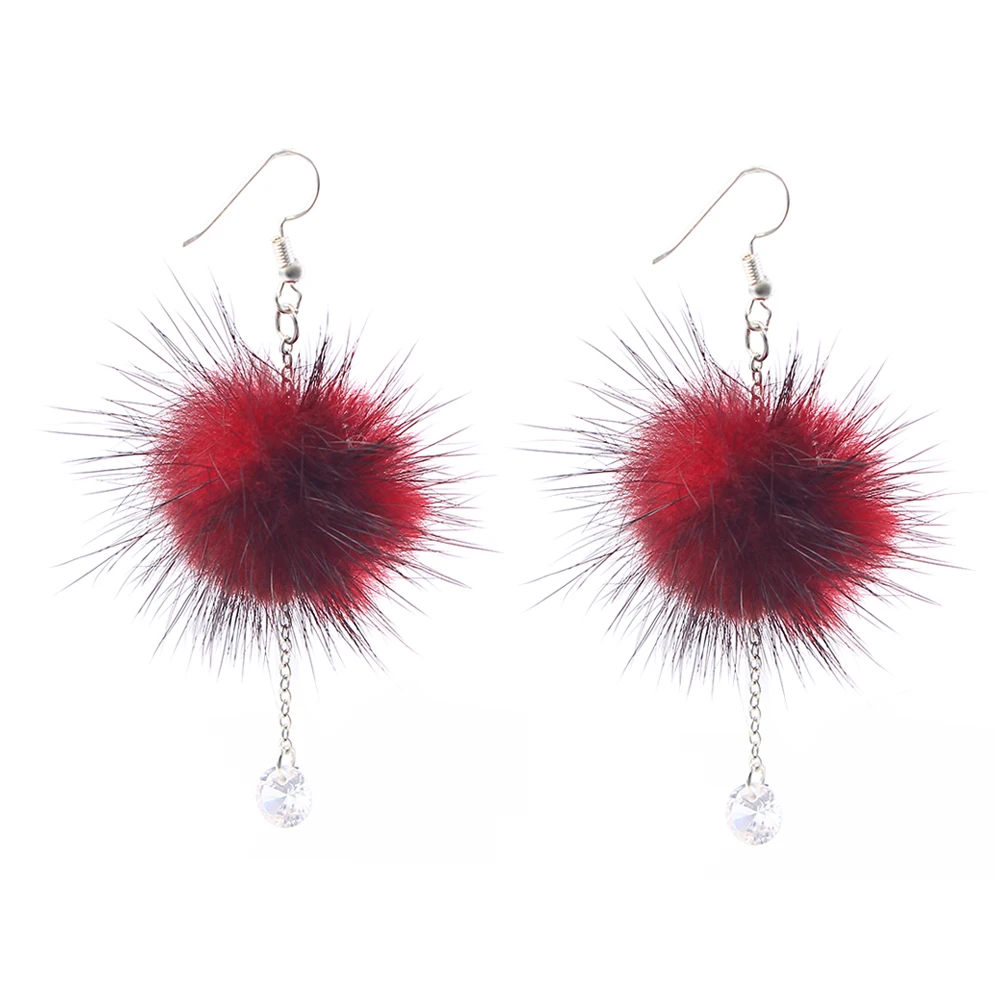 Fashion Hairball Pom Pom Tassel Earrings For Women Elegant Long Pendientes Mujer Crystal Dangle Drop Earrings Oorbellen
Fashion Hairball Pom Pom Tassel Earrings For Women Elegant Long Pendientes Mujer Crystal Dangle Drop Earrings Oorbellen
